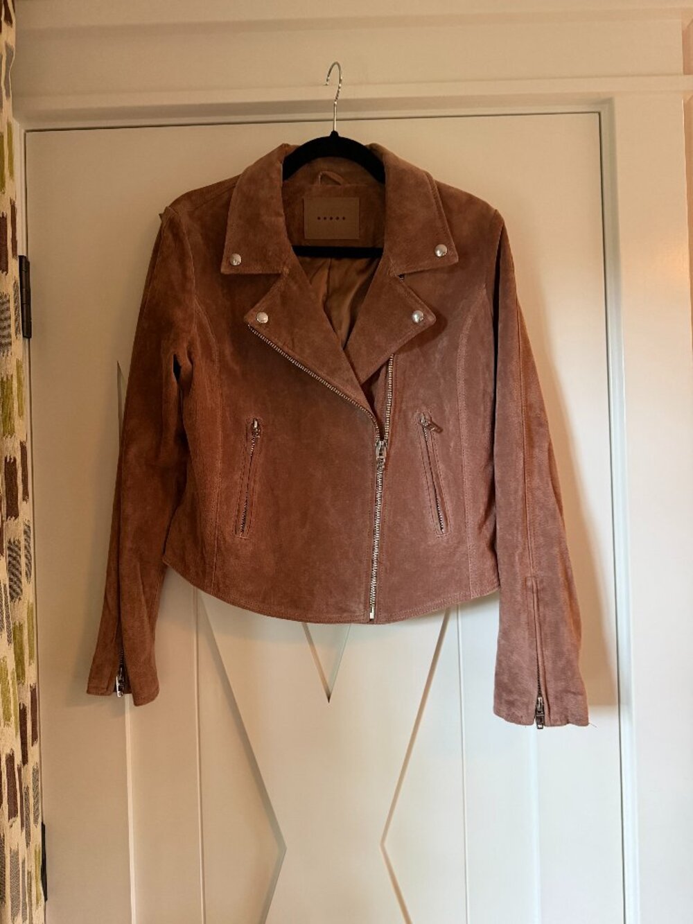 Blank NYC Brown Suede Moto Jacket
